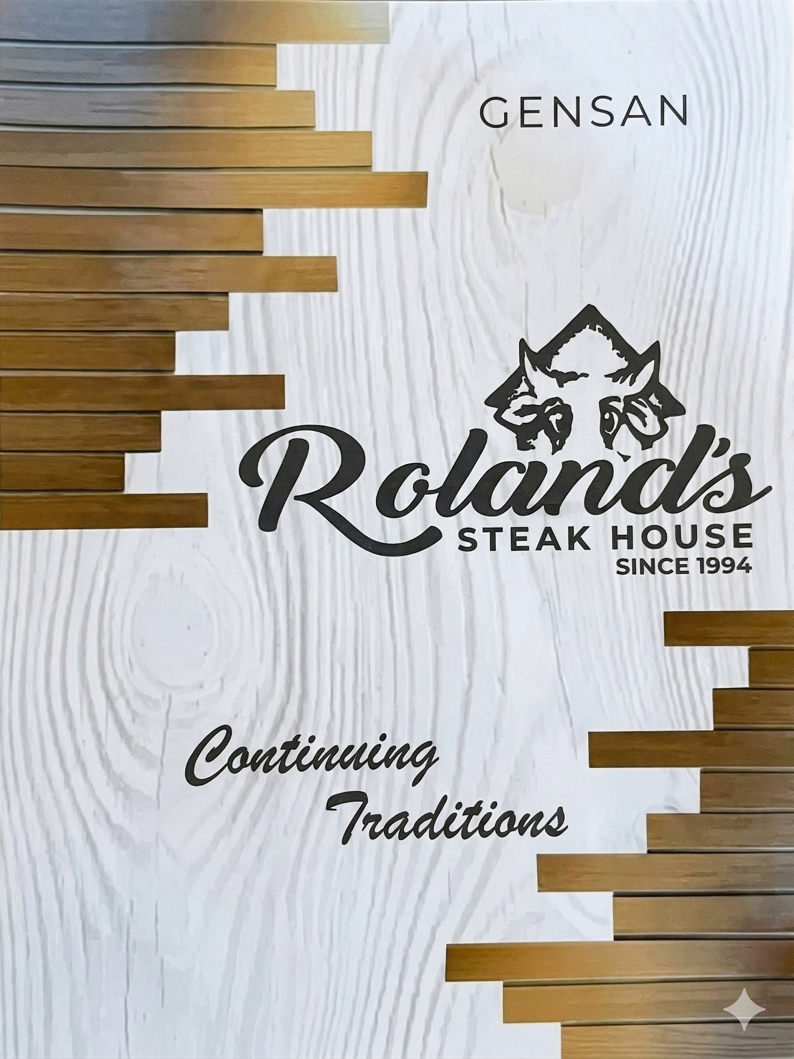 Roland's menu cover